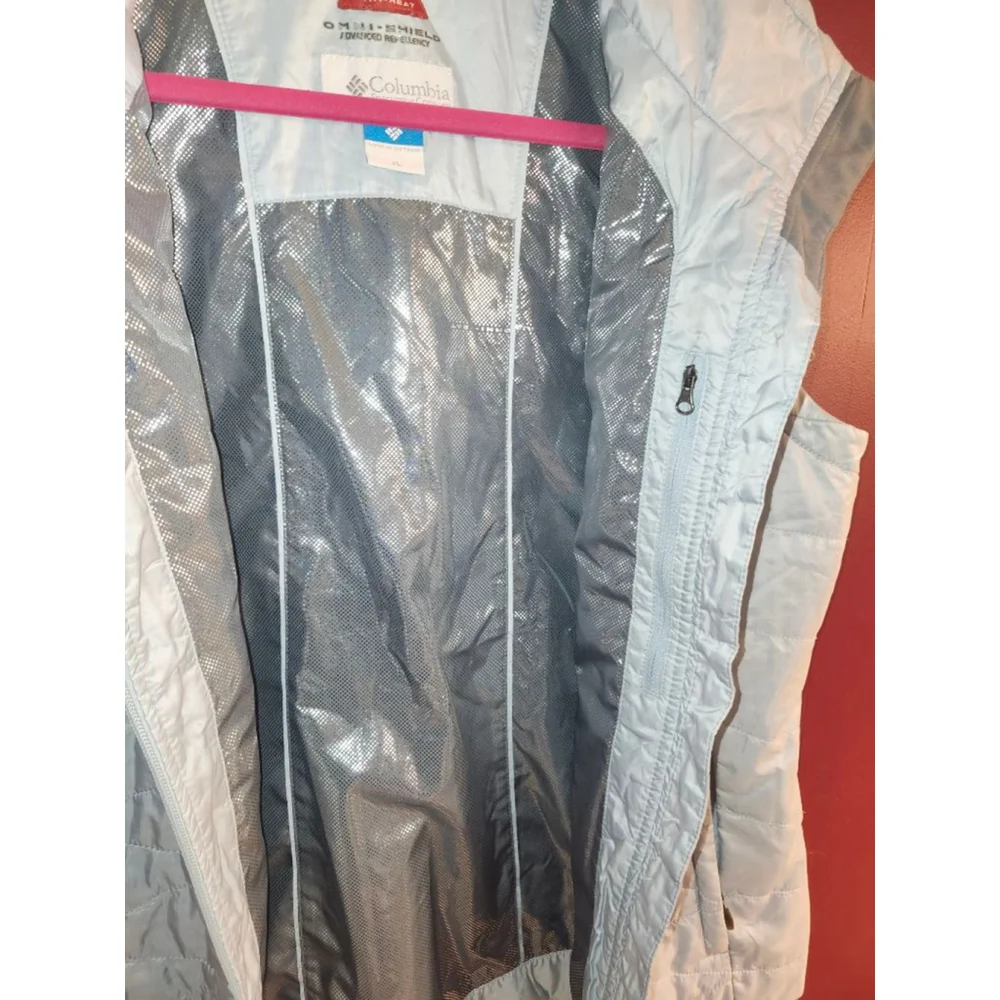 Columbia Omni Shield Thermal Puffer Vest Large Baby Blue - Picture 4 of 4